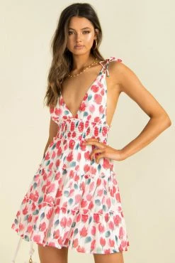 Sundae Muse Hilda Dress / Red Floral DRESSES