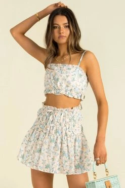 Sundae Muse Mina Top / Blue Floral 24 Sundae Muse Mina Top / Blue Floral