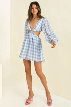 Sundae Muse Tullia Dress / Blue Check