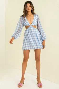 Sundae Muse Tullia Dress / Blue Check