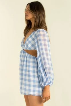 Sundae Muse Tullia Dress / Blue Check