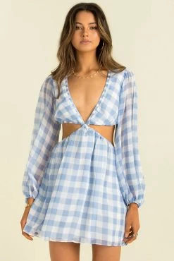 Sundae Muse Tullia Dress / Blue Check