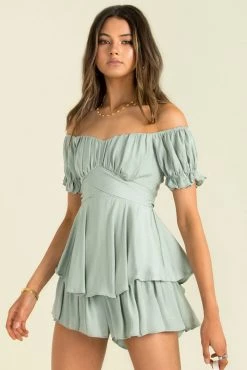 Sundae Muse Playsuits & Rompers Ruth Playsuit / Pistachio