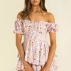 Sundae Muse Ruth Playsuit / Pink Floral Playsuits & Rompers