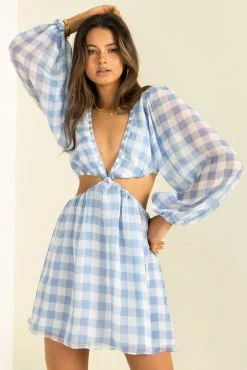 Sundae Muse Tullia Dress / Blue Check
