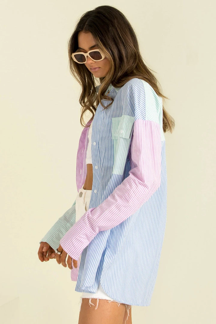 Sundae Muse Murphy Shirt / Multi Stripe 5 Sundae Muse Murphy Shirt / Multi Stripe