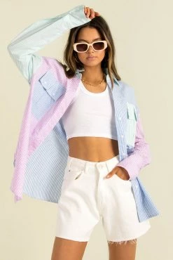 Sundae Muse Murphy Shirt / Multi Stripe