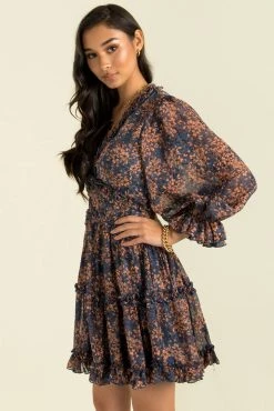 Sundae Muse Aurora Dress / Navy Floral Dresses