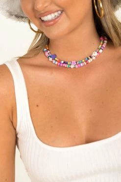 Sundae Muse Beaded Necklace / Rainbow Accessories