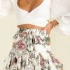 Sundae Muse Winnie Skirt / White Floral