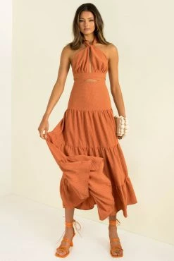 Sundae Muse New Arrivals Gia Dress / Rust