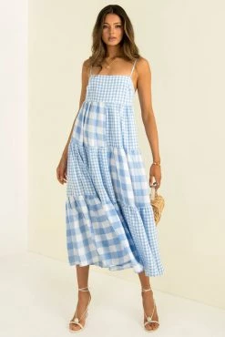 Sundae Muse DRESSES Bask Dress / Blue Check 23 Sundae Muse DRESSES Bask Dress / Blue Check