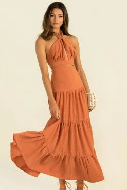 Sundae Muse New Arrivals Gia Dress / Rust