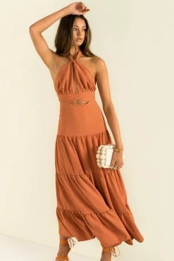 Sundae Muse New Arrivals Gia Dress / Rust