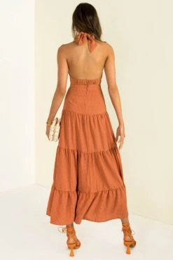 Sundae Muse New Arrivals Gia Dress / Rust