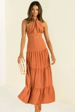 Sundae Muse New Arrivals Gia Dress / Rust