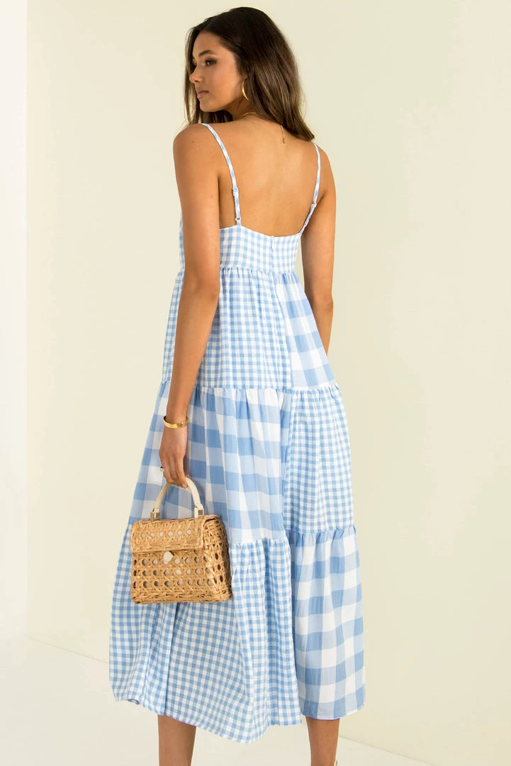 Sundae Muse DRESSES Bask Dress / Blue Check 17 Sundae Muse DRESSES Bask Dress / Blue Check