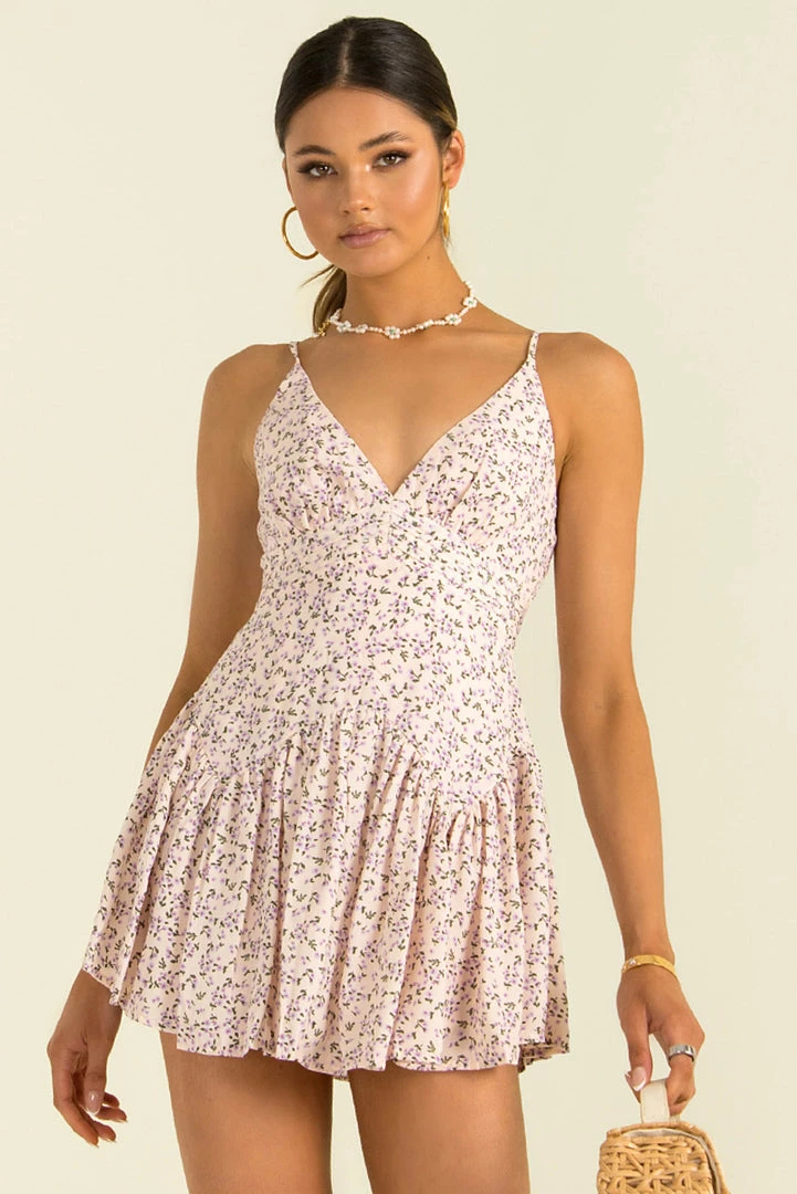 Sundae Muse Amanda Dress / Lilac Floral DRESSES 10 Sundae Muse Amanda Dress / Lilac Floral DRESSES