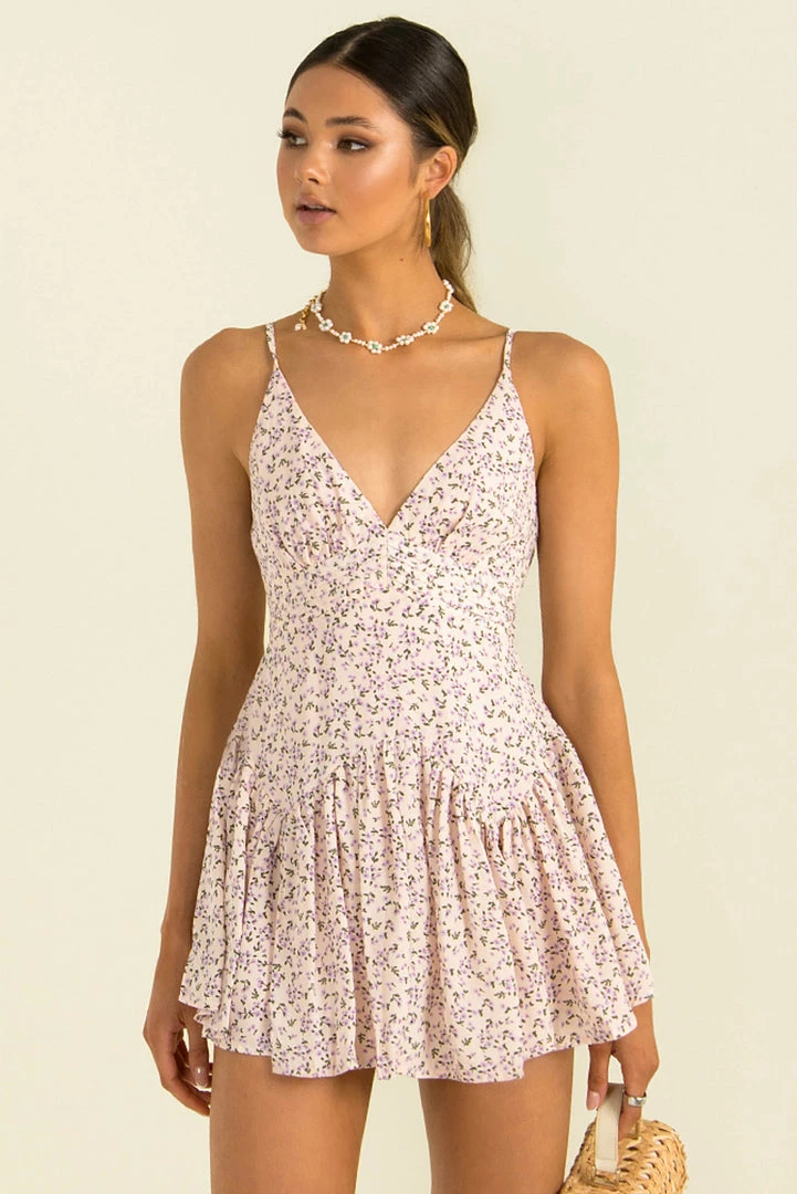 Sundae Muse Amanda Dress / Lilac Floral DRESSES 3 Sundae Muse Amanda Dress / Lilac Floral DRESSES