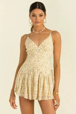 Sundae Muse Amanda Dress / Yellow Floral