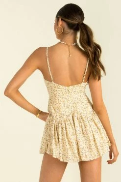 Sundae Muse Amanda Dress / Yellow Floral