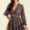 Sundae Muse Aurora Dress / Navy Floral Dresses