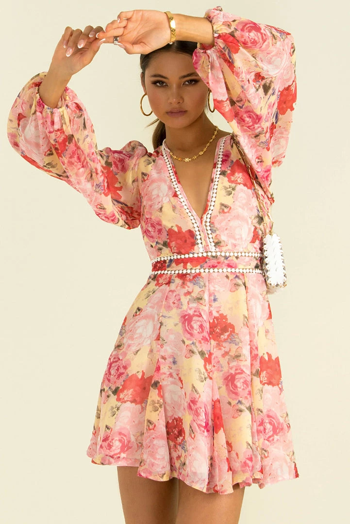 Sundae Muse Bloom Dress / Fuchsia 4 Sundae Muse Bloom Dress / Fuchsia