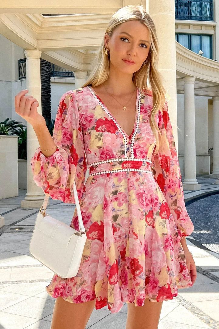 Sundae Muse Bloom Dress / Fuchsia 3 Sundae Muse Bloom Dress / Fuchsia