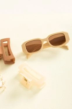 Sundae Muse Accessories Lenny Sunglasses / Beige
