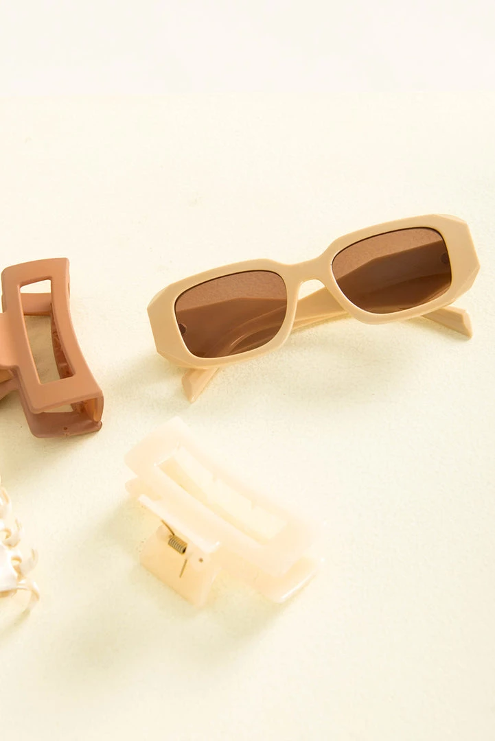 Sundae Muse Accessories Lenny Sunglasses / Beige 3 Sundae Muse Accessories Lenny Sunglasses / Beige