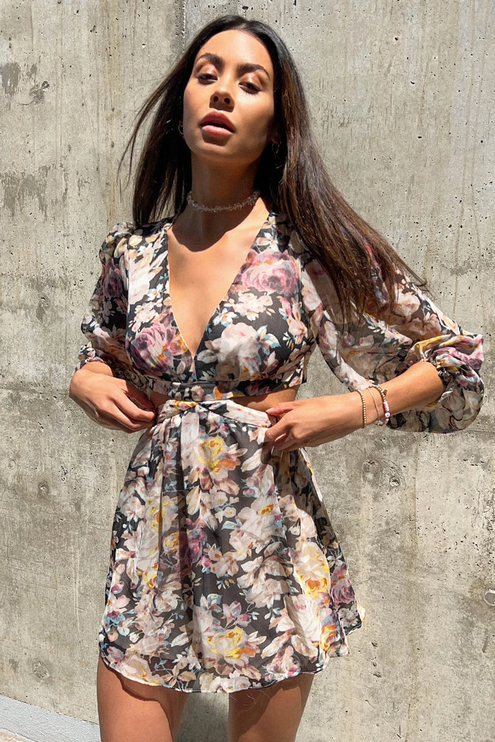 Sundae Muse Tara Dress / Black Floral DRESSES 3 Sundae Muse Tara Dress / Black Floral DRESSES