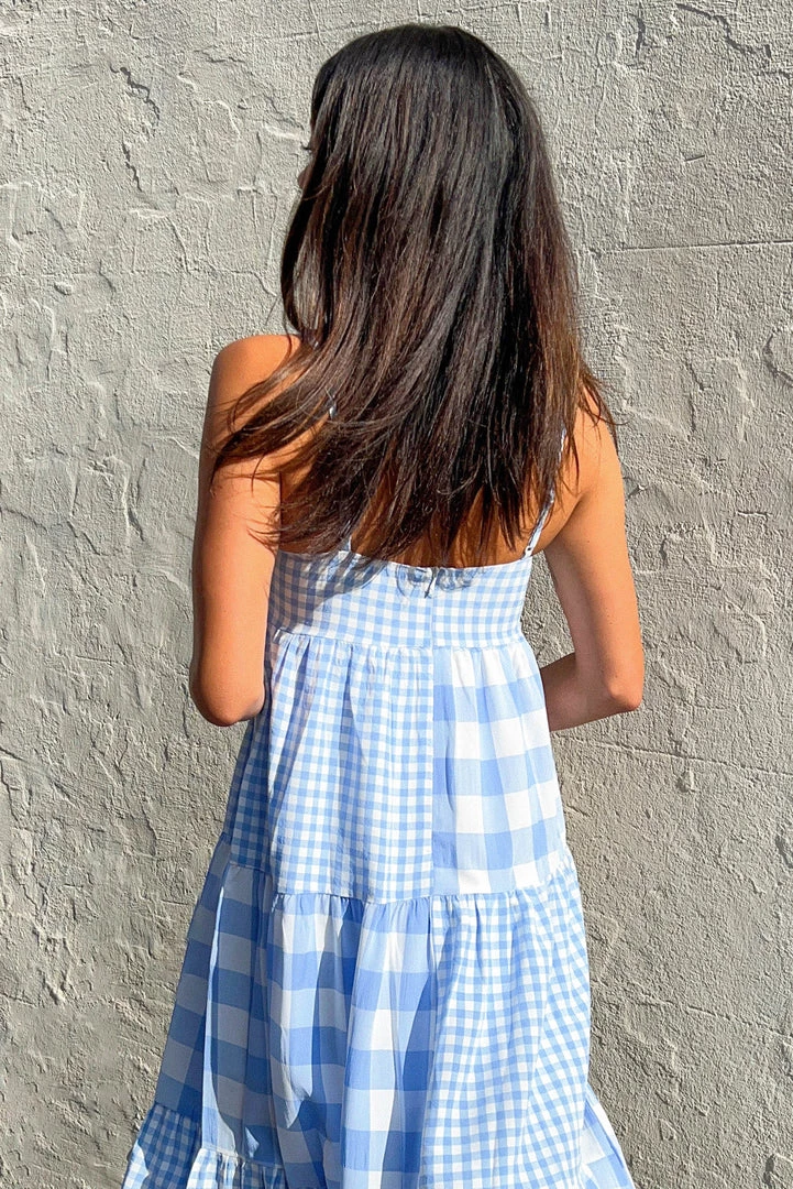 Sundae Muse DRESSES Bask Dress / Blue Check 16 Sundae Muse DRESSES Bask Dress / Blue Check