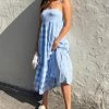 Sundae Muse DRESSES Bask Dress / Blue Check