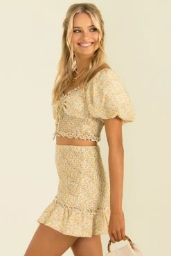 Sundae Muse Manu Skirt / Yellow 16 Sundae Muse Manu Skirt / Yellow