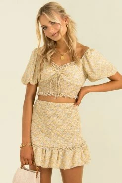 Sundae Muse Manu Skirt / Yellow 23 Sundae Muse Manu Skirt / Yellow