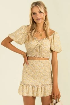 Sundae Muse Manu Skirt / Yellow 17 Sundae Muse Manu Skirt / Yellow