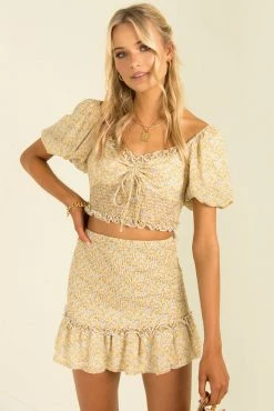 Sundae Muse Manu Skirt / Yellow