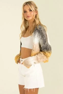 Sundae Muse Knitwear Benny Cardigan / Yellow