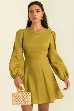 Sundae Muse Edith Dress / Olive