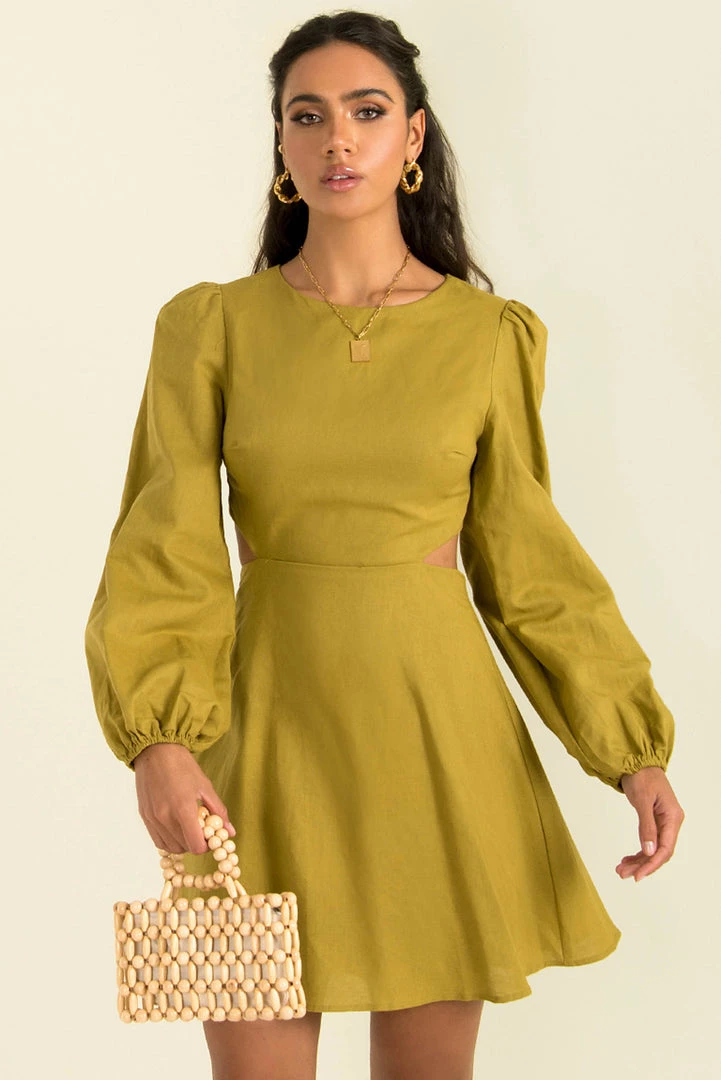 Sundae Muse Edith Dress / Olive 3 Sundae Muse Edith Dress / Olive