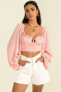Sundae Muse Paige Top / Pink Check 21 Sundae Muse Paige Top / Pink Check