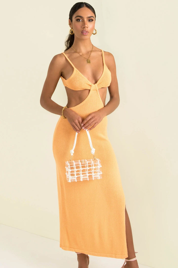 Sundae Muse Alessa Dress / Orange DRESSES 3 Sundae Muse Alessa Dress / Orange DRESSES