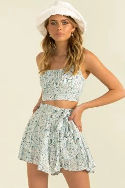 Sundae Muse Ibiza Shorts / Mint Floral Sets & Co-ords