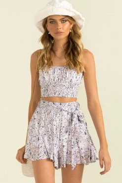 Sundae Muse Sets & Co-ords Ibiza Shorts / Lilac Floral