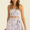 Sundae Muse Ibiza Top / Lilac Floral Tops