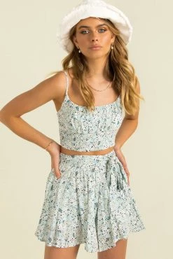 Sundae Muse Ibiza Shorts / Mint Floral Sets & Co-ords