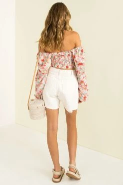 Sundae Muse Paige Top / Red Floral Tops