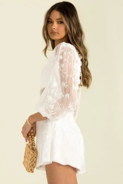 Sundae Muse Aspen Playsuit / White 16 Sundae Muse Aspen Playsuit / White