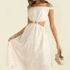 Sundae Muse Marbella Dress / Beige Check New Arrivals