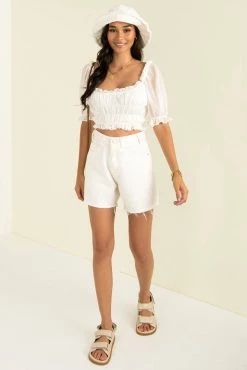 Sundae Muse Tops Posy Top / White
